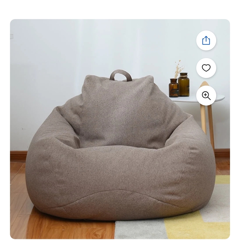 Stylish Gray Bean Bag Chair